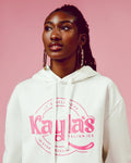 Kayla's White Sweat Shirt with Hoodie